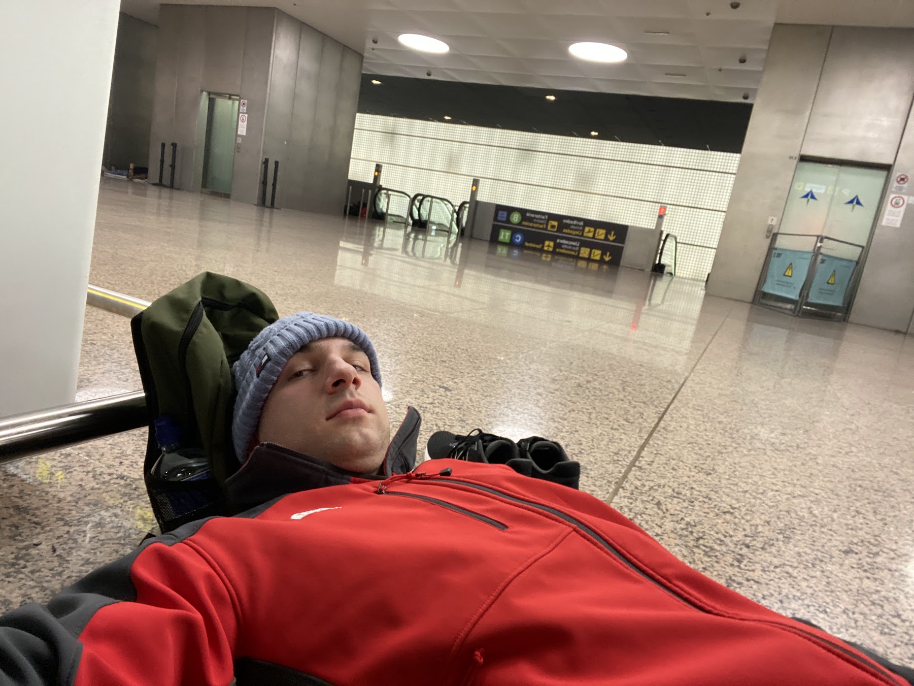 Airport sleep