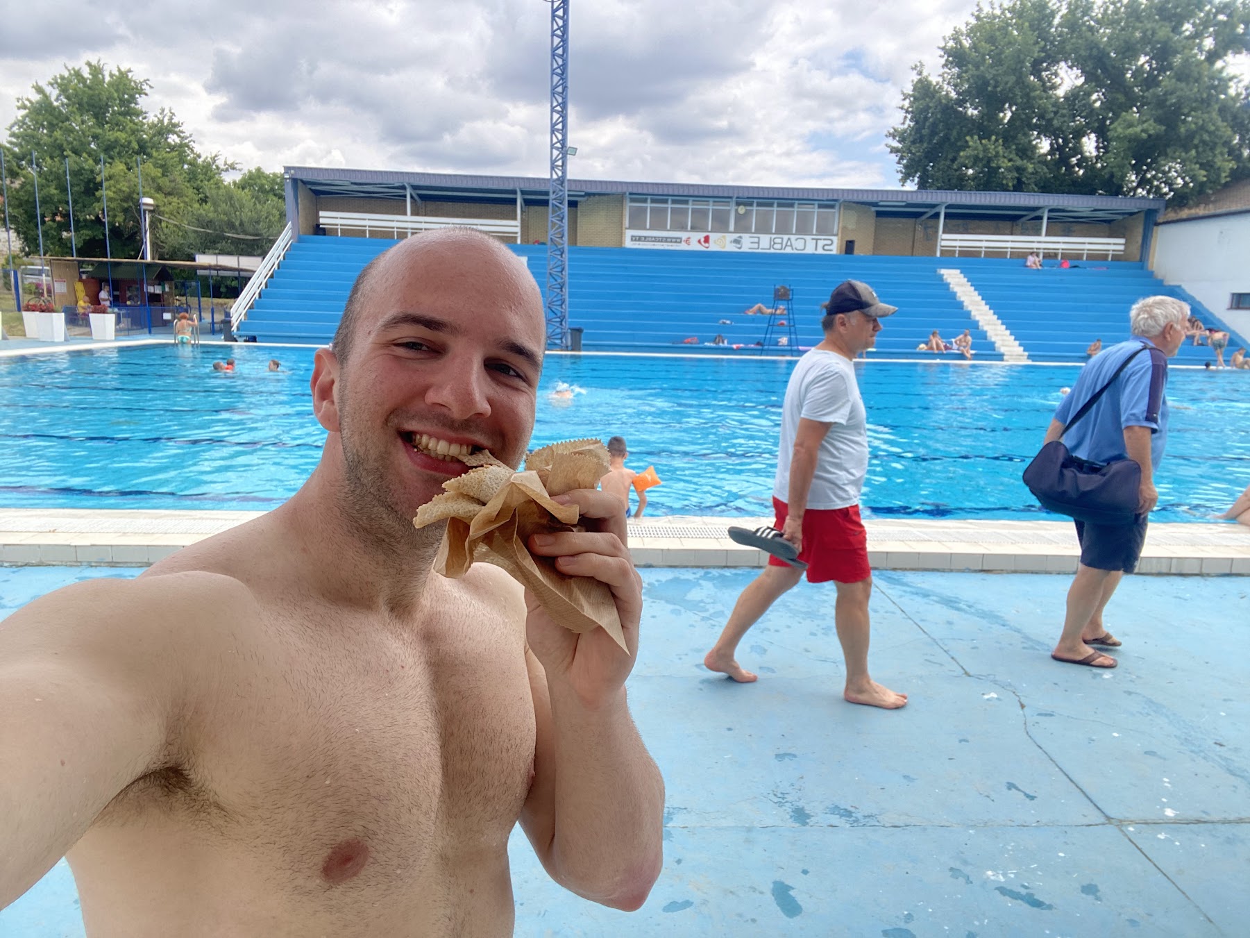 Pancake at the pool