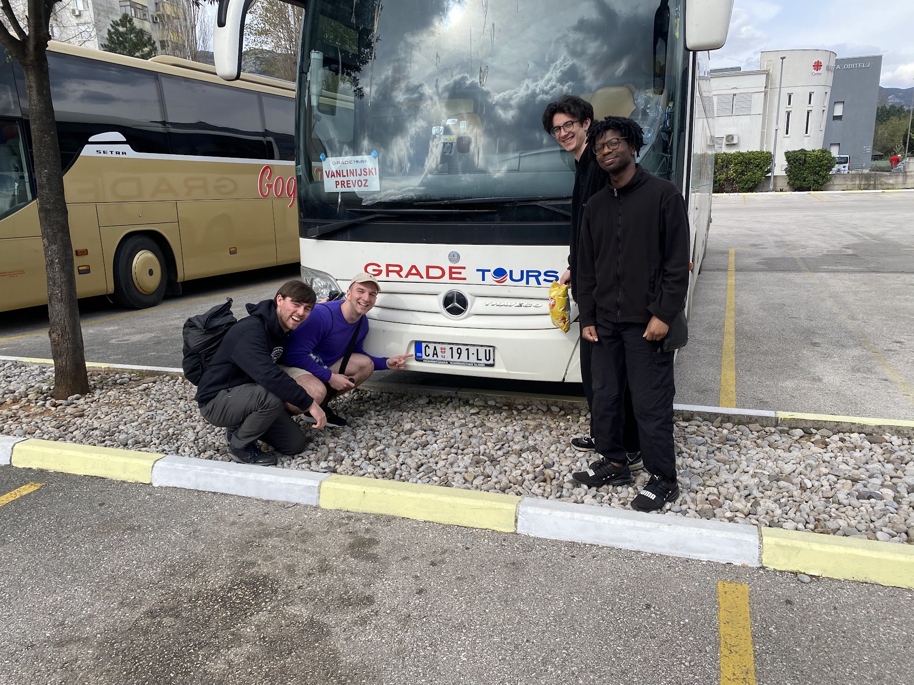 Serbian plate bus