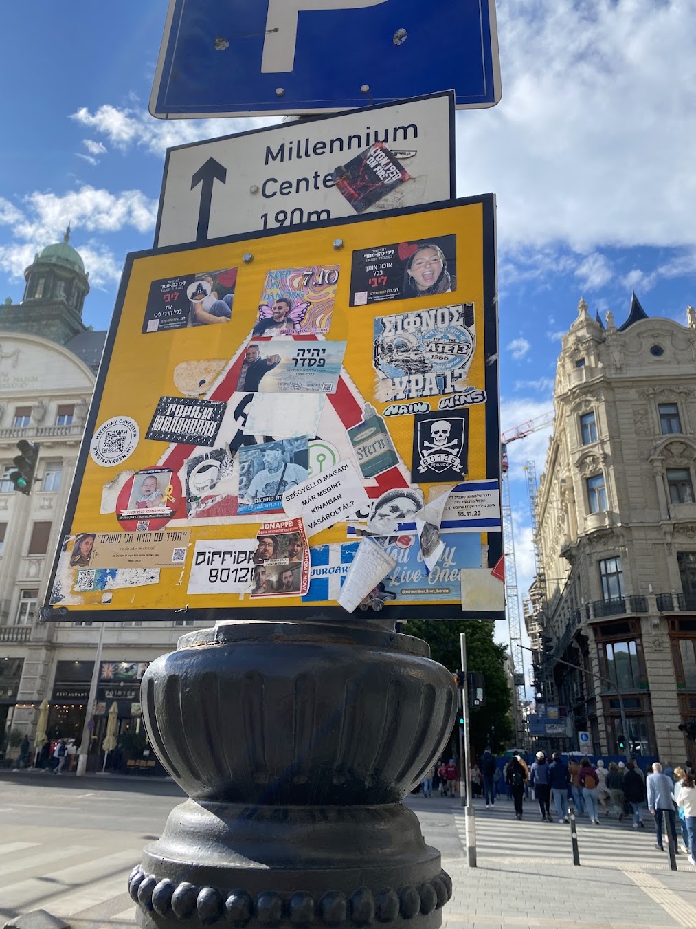 Stickers in public